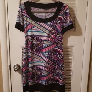 Tiana B Tribal Print Dress M8